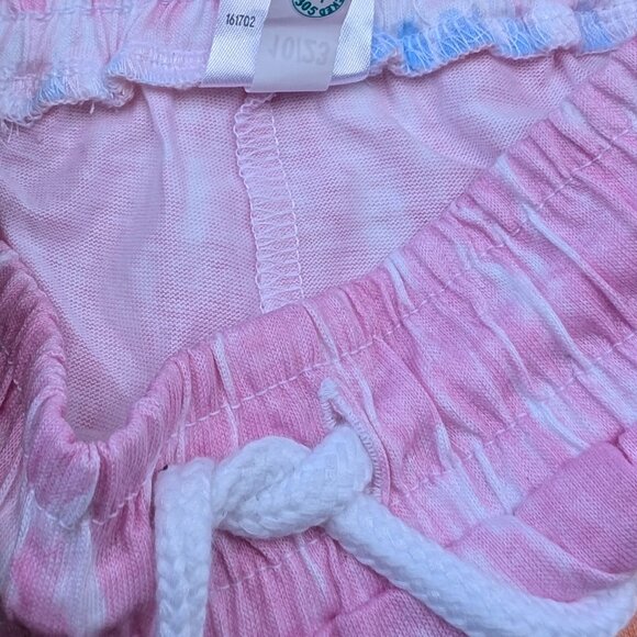 ANKO's Bright & Playful Tie-Dye ElasticWaist Girls Shorts Perfect for Summer Fun - Picture 5 of 9